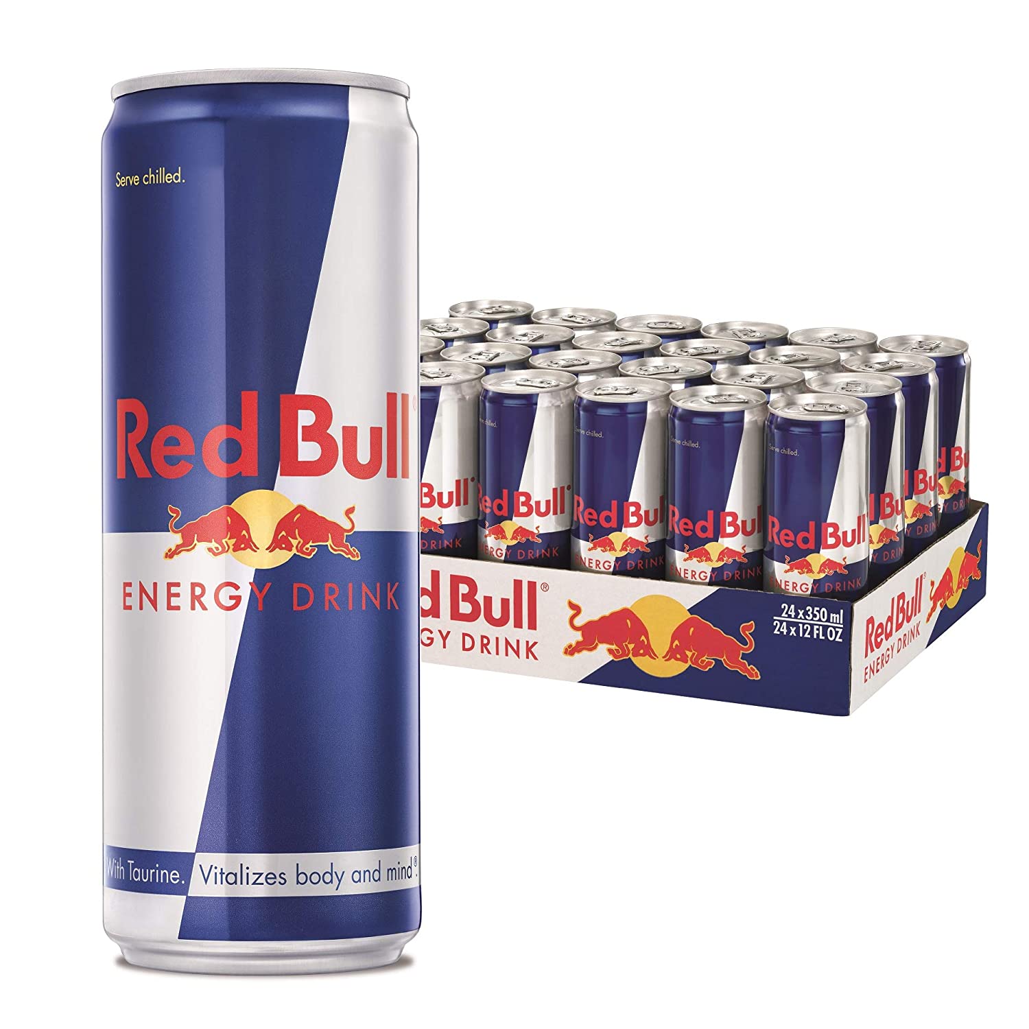 Red Bull Energy Drink, 350 ML Cans, (24 Pack)